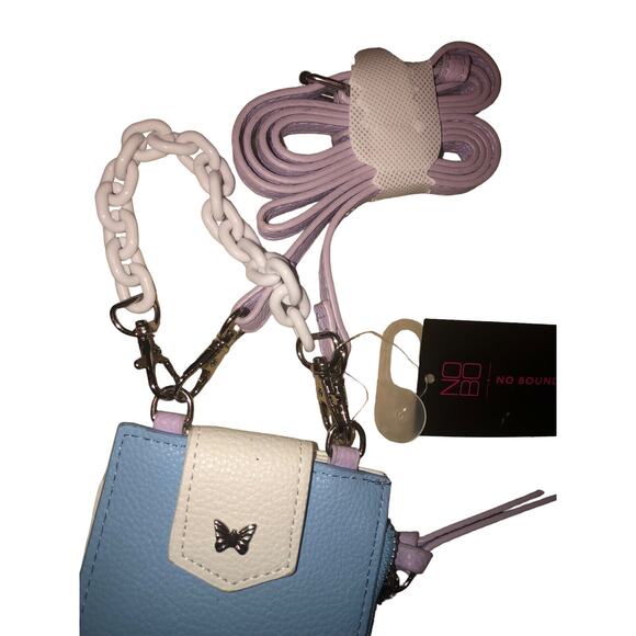 NOBO No Boundaries Women’s Phone Crossbody Bag L Blue- White - Purple‎ NWT - Picture 3 of 6